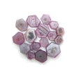 Rosemary Pink Sapphire Gemstone Flat Slices : Natural Untreated Unheated Sheen Sapphire Hexagon Shape Lot For Jewelry