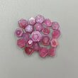 Rosemary Pink Sapphire Gemstone Flat Slices : Natural Untreated Unheated Sheen Sapphire Hexagon Shape Lots For Jewelry