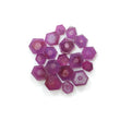 Rosemary Pink Sapphire Gemstone Flat Slices : Natural Untreated Unheated Sheen Sapphire Hexagon Shape Lots For Jewelry
