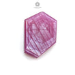 Rosemary Pink Sheen Sapphire Flat Slices : Natural Untreated Sapphire Gemstone Hexagon Shape 1pc For Jewelry