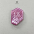 Rosemary Pink Sheen Sapphire Flat Slices : Natural Untreated Sapphire Gemstone Hexagon Shape 1pc For Jewelry