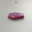 Rosemary Pink Sheen Sapphire Flat Slices : Natural Untreated Sapphire Gemstone Hexagon Shape 1pc For Jewelry