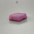 Rosemary Pink Sheen Sapphire Flat Slices : Natural Untreated Sapphire Gemstone Hexagon Shape 1pc For Jewelry