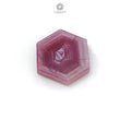 Rosemary Pink Sheen Sapphire Trapiche Flat Slices : Natural Untreated Sapphire Gemstone Hexagon Shape 1pc For Jewelry