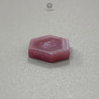 Rosemary Pink Sheen Sapphire Trapiche Flat Slices : Natural Untreated Sapphire Gemstone Hexagon Shape 1pc For Jewelry