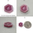 Rosemary Pink Sheen Sapphire Trapiche Flat Slices : Natural Untreated Sapphire Gemstone Hexagon Shape 1pc For Jewelry