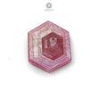 Rosemary Pink Sheen Sapphire Trapiche Flat Slices : Natural Untreated Sapphire Gemstone Hexagon Shape 1pc For Jewelry