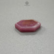 Rosemary Pink Sheen Sapphire Trapiche Flat Slices : Natural Untreated Sapphire Gemstone Hexagon Shape 1pc For Jewelry