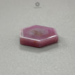 Rosemary Pink Sheen Sapphire Trapiche Flat Slices : Natural Untreated Sapphire Gemstone Hexagon Shape 1pc For Jewelry