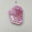 Rosemary Pink Sheen Sapphire Flat Slices : Natural Untreated Sapphire Gemstone Hexagon Shape 1pc For Jewelry