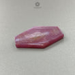 Rosemary Pink Sheen Sapphire Flat Slices : Natural Untreated Sapphire Gemstone Hexagon Shape 1pc For Jewelry