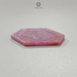 Rosemary Pink Sheen Sapphire Flat Slices : Natural Untreated Sapphire Gemstone Hexagon Shape 1pc For Jewelry