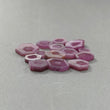 Rosemary Pink Sapphire Trapiche Flat Slices: Natural Untreated Sapphire Gemstone Hexagon Shape Lot For Jewelry