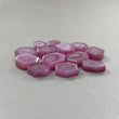 Rosemary Pink Sapphire Trapiche Flat Slices: Natural Untreated Sapphire Gemstone Hexagon Shape Lot For Jewelry