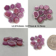 Rosemary Pink Sapphire Trapiche Flat Slices: Natural Untreated Sapphire Gemstone Hexagon Shape Lot For Jewelry