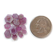 Rosemary Pink Sapphire Trapiche Flat Slices: Natural Untreated Sapphire Gemstone Hexagon Shape Lot For Jewelry