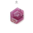 Rosemary Sheen Pink Sapphire Flat Slices: Natural Untreated Sapphire Gemstone Hexagon Shape 1pc For Jewelry