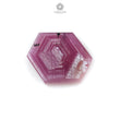 Rosemary Sheen Pink Sapphire Flat Slices: Natural Untreated Sapphire Gemstone Hexagon Shape 1pc For Jewelry