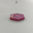 Rosemary Sheen Pink Sapphire Flat Slices: Natural Untreated Sapphire Gemstone Hexagon Shape 1pc For Jewelry