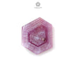 Rosemary Sheen Pink Sapphire Flat Slices: Natural Untreated Sapphire Gemstone Hexagon Shape 1pc For Jewelry