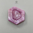 Rosemary Sheen Pink Sapphire Flat Slices: Natural Untreated Sapphire Gemstone Hexagon Shape 1pc For Jewelry