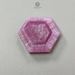 Rosemary Sheen Pink Sapphire Flat Slices: Natural Untreated Sapphire Gemstone Hexagon Shape 1pc For Jewelry