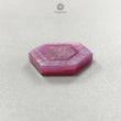 Rosemary Sheen Pink Sapphire Flat Slices: Natural Untreated Sapphire Gemstone Hexagon Shape 1pc For Jewelry