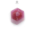 Rosemary Sheen Pink Sapphire Flat Slices: Natural Untreated Sapphire Gemstone Hexagon Shape 1pc For Jewelry