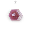 Rosemary Sheen Pink Sapphire Flat Slices: Natural Untreated Sapphire Gemstone Hexagon Shape 1pc For Jewelry