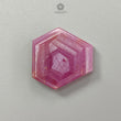 Rosemary Sheen Pink Sapphire Flat Slices: Natural Untreated Sapphire Gemstone Hexagon Shape 1pc For Jewelry