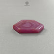 Rosemary Sheen Pink Sapphire Flat Slices: Natural Untreated Sapphire Gemstone Hexagon Shape 1pc For Jewelry