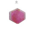 Rosemary Sheen Pink Sapphire Flat Slices: Natural Untreated Sapphire Gemstone Hexagon Shape 1pc For Jewelry