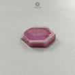 Rosemary Sheen Pink Sapphire Flat Slices: Natural Untreated Sapphire Gemstone Hexagon Shape 1pc For Jewelry