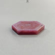 Rosemary Pink Sapphire Flat Slices: Natural Untreated Sheen Sapphire Gemstone Hexagon Shape 1pc For Jewelry September Birthstone