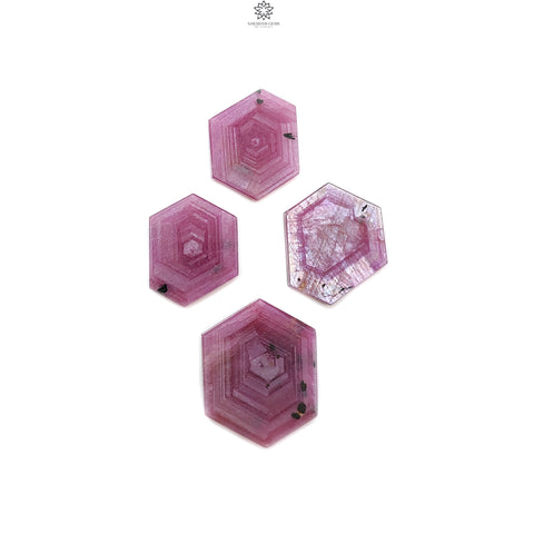 Rosemary Pink Sapphire Flat Slices
