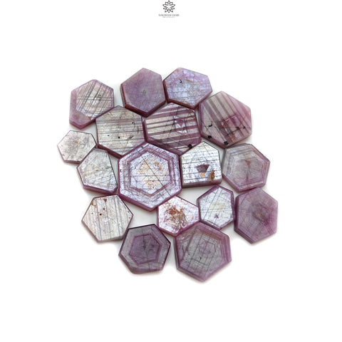 Rosemary Pink Sapphire Flat Slices