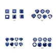 Sapphire Gemstone Normal Cut : Natural Untreated Unheated Blue Sapphire Cushion Heart Round Shape Lots