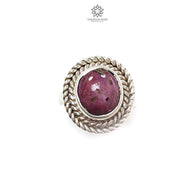 Star Ruby Silver Ring