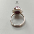 Red Ruby Silver Ring: 7.25gms. Natural Ruby Untreated Cabochon Oval Shape 925 Sterling Silver Bezel Set Ring 7.25 US