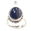 Blue Sapphire Silver Ring 8.15gms.