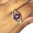 Star Ruby Silver Ring 4.18gms