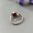 Star Ruby Silver Ring: 4.18gms Natural Star Ruby Untreated Cabochon Oval Shape 925 Sterling Silver Bezel Set 9.5 US Ring