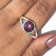 Star Ruby Silver Ring 7.18gms