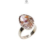 Amethyst Plain Silver Ring: 5.31gms Natural Untreated Super Seven Amethyst Fancy Shape Plain 925 Sterling Silver Bezel Set Adjustable Ring