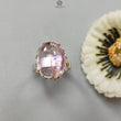 Amethyst Plain Silver Ring: 8.09gms Natural Untreated Super Seven Amethyst Oval Shape Plain 925 Sterling Silver Bezel Set Adjustable Ring