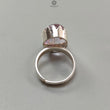Amethyst Plain Silver Ring: 8.09gms Natural Untreated Super Seven Amethyst Oval Shape Plain 925 Sterling Silver Bezel Set Adjustable Ring
