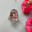 Amethyst Plain Silver Ring: 8.57gms Natural Untreated Super Seven Amethyst Oval Shape Plain 925 Sterling Silver Bezel Set Adjustable Ring