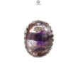 Amethyst Plain Silver Ring: 8.92gms Natural Untreated Super Seven Amethyst Oval Shape Plain 925 Sterling Silver Bezel Set Adjustable Ring