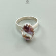 Amethyst Plain Silver Ring: 4.39gms Natural Untreated Super Seven Amethyst Oval Shape Plain 925 Sterling Silver Bezel Set Adjustable Ring