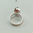 Amethyst Plain Silver Ring: 4.39gms Natural Untreated Super Seven Amethyst Oval Shape Plain 925 Sterling Silver Bezel Set Adjustable Ring